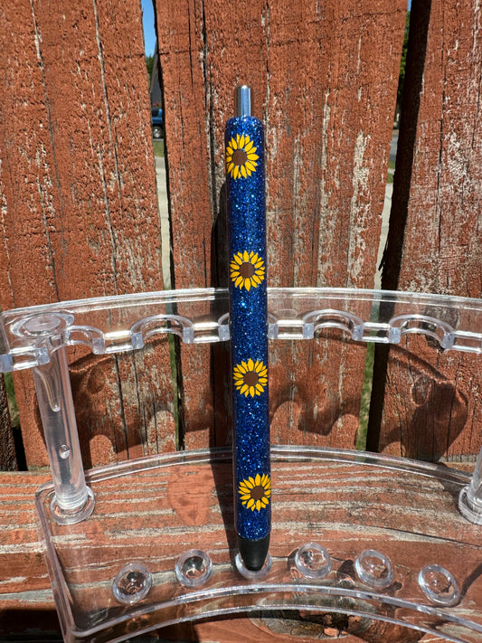 Sunflower Glitter Pen