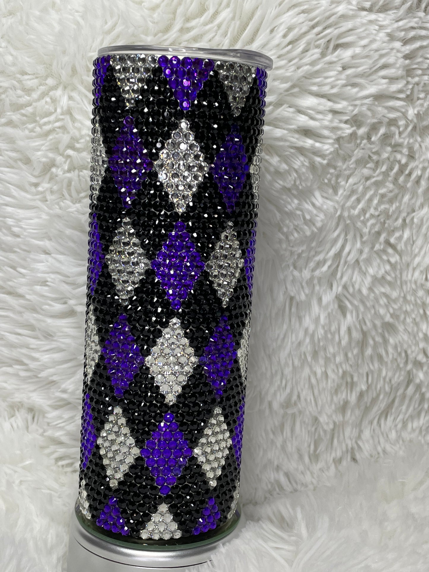 Patterned Purple 20 0z. Tumbler